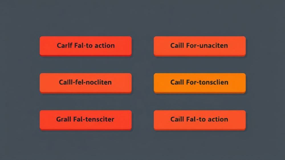 Illustration von verschiedenen effektiven Call-to-Action-Buttons auf einer Website, die klare Handlungsaufforderungen und Vorteile für Nutzer hervorheben.