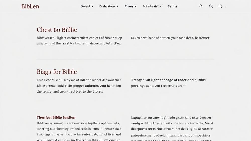 Webseite mit ansprechender Darstellung von Bibelversen, featuring Blockquote-Elementen, stilisierten Schriftarten und sanften Hintergrundfarben zur besseren Lesbarkeit.
